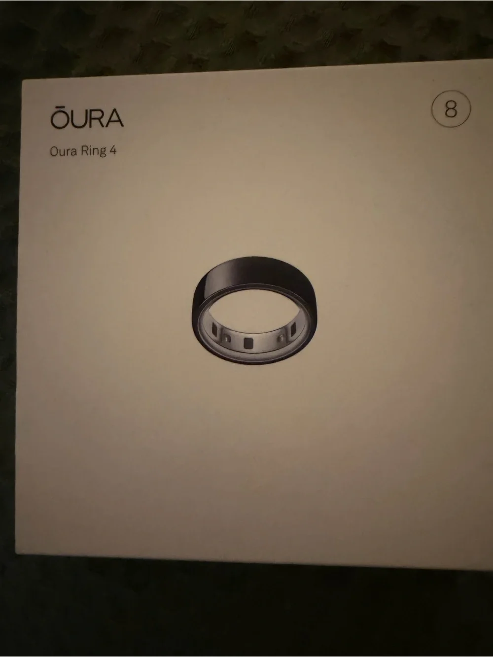Oura Ring Gen 4 Black Size 8